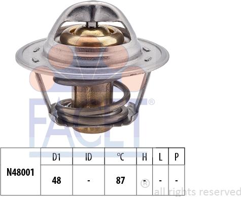 FACET 7.8374S - Termostato, Refrigerante autozon.pro