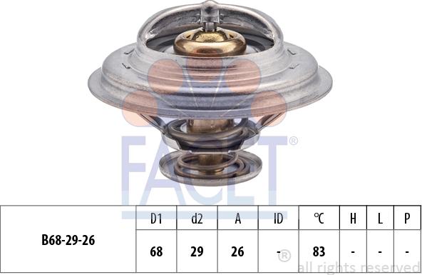 FACET 7.8377S - Termostato, Refrigerante autozon.pro