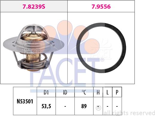 FACET 78.297 - Termostato, Refrigerante autozon.pro