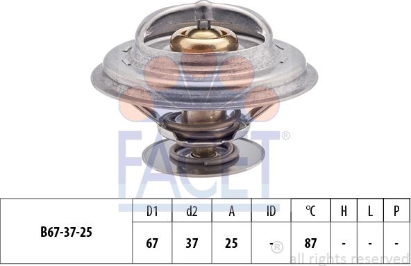 FACET 7.8256S - Termostato, Refrigerante autozon.pro