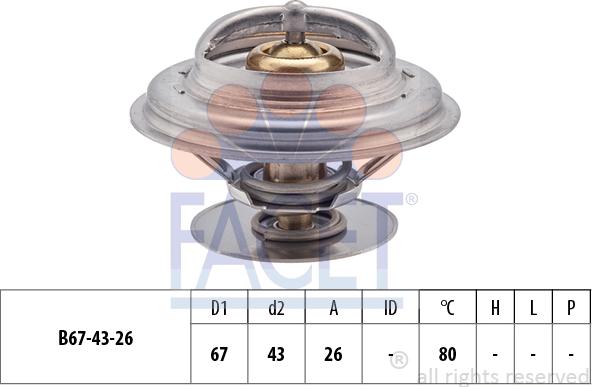 FACET 7.8260S - Termostato, Refrigerante autozon.pro