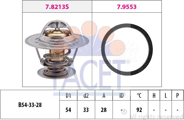 FACET 78.213 - Termostato, Refrigerante autozon.pro