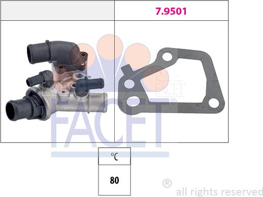 FACET 78.285 - Termostato, Refrigerante autozon.pro