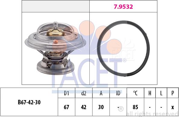 FACET 78.280 - Termostato, Refrigerante autozon.pro