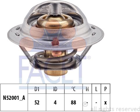 FACET 7.8232S - Termostato, Refrigerante autozon.pro