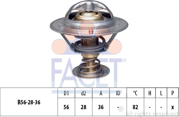 FACET 7.8222S - Termostato, Refrigerante autozon.pro