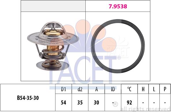 FACET 78.279 - Termostato, Refrigerante autozon.pro