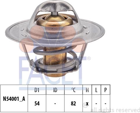 FACET 7.8273S - Termostato, Refrigerante autozon.pro