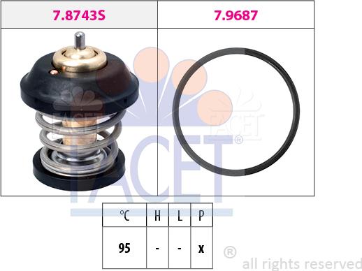 FACET 7.8799 - Termostato, Refrigerante autozon.pro