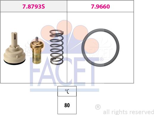 FACET 7.8793 - Termostato, Refrigerante autozon.pro