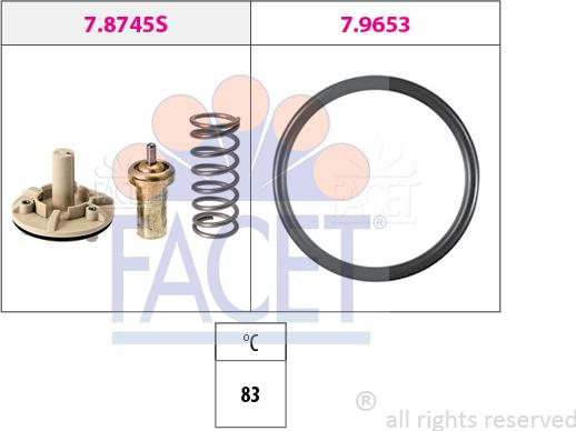 FACET 7.8745 - Termostato, Refrigerante autozon.pro