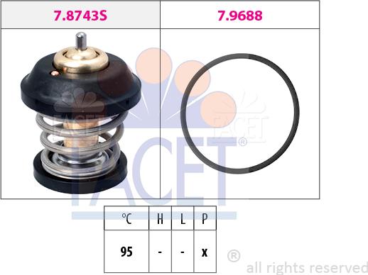 FACET 7.8743 - Termostato, Refrigerante autozon.pro