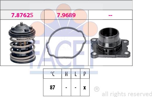 FACET 7.8762K - Termostato, Refrigerante autozon.pro