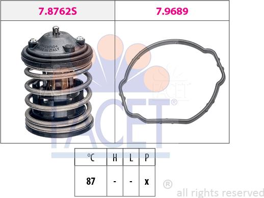 FACET 7.8762 - Termostato, Refrigerante autozon.pro