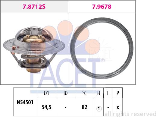 FACET 78.713 - Termostato, Refrigerante autozon.pro