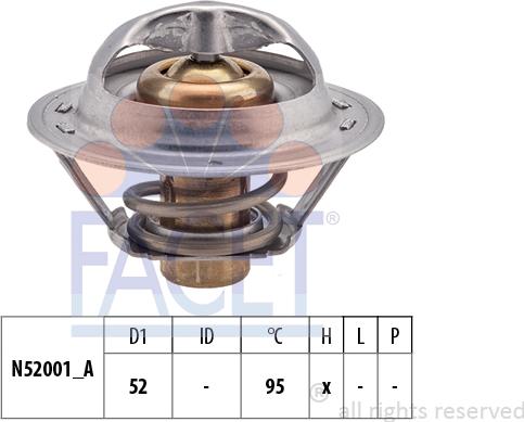 FACET 7.8730S - Termostato, Refrigerante autozon.pro