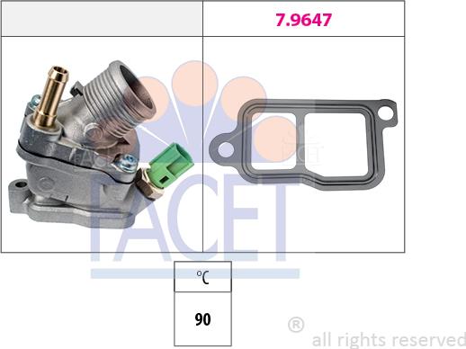 FACET 78.733 - Termostato, Refrigerante autozon.pro