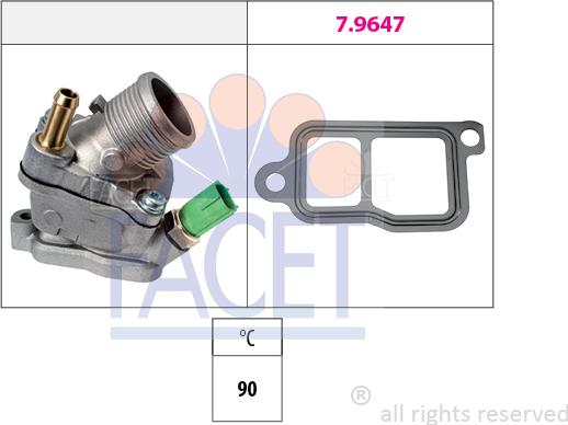 FACET 78.732 - Termostato, Refrigerante autozon.pro