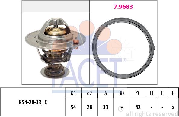 FACET 78.726 - Termostato, Refrigerante autozon.pro