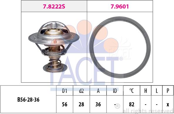 FACET 7.8728 - Termostato, Refrigerante autozon.pro