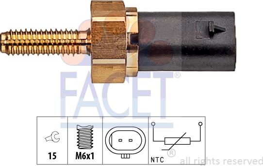 FACET 7.3404 - Sensore, Temperatura refrigerante autozon.pro