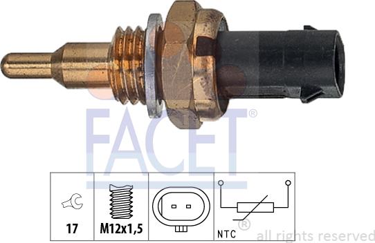 FACET 73.405 - Sensore, Temperatura refrigerante autozon.pro