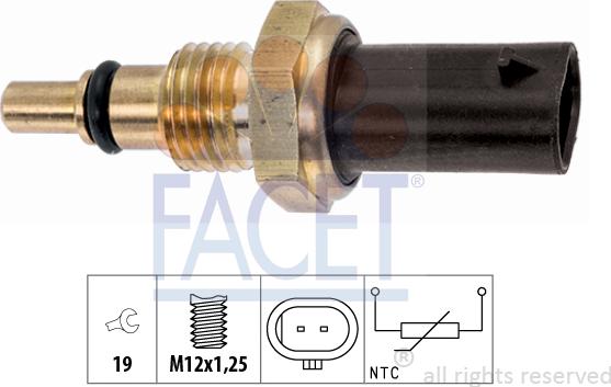 FACET 73.400 - Sensore, Temperatura olio autozon.pro