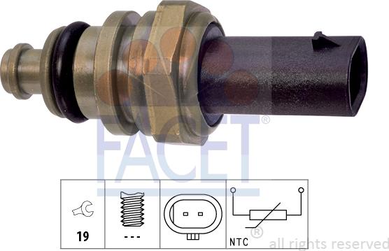 FACET 73.401 - Sensore, Temperatura refrigerante autozon.pro