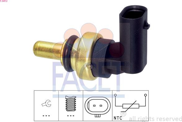 FACET 7.3412 - Sensore, Temperatura refrigerante autozon.pro