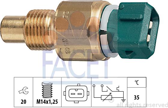 FACET 7.3548 - Sensore, Temperatura refrigerante autozon.pro