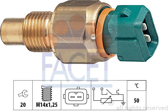 FACET 73.542 - Sensore, Temperatura refrigerante autozon.pro