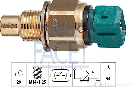 FACET 73.554 - Sensore, Temperatura refrigerante autozon.pro