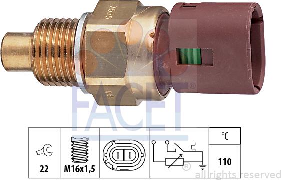 FACET 7.3555 - Sensore, Temperatura refrigerante autozon.pro