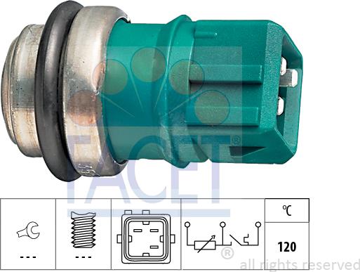 FACET 73.550 - Sensore, Temperatura refrigerante autozon.pro