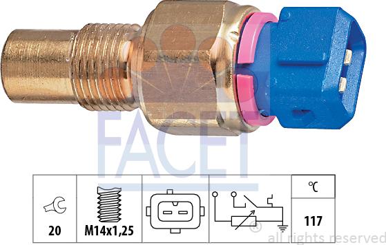 FACET 7.3553 - Sensore, Temperatura refrigerante autozon.pro