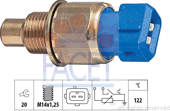 FACET 7.3552 - Sensore, Temperatura refrigerante autozon.pro