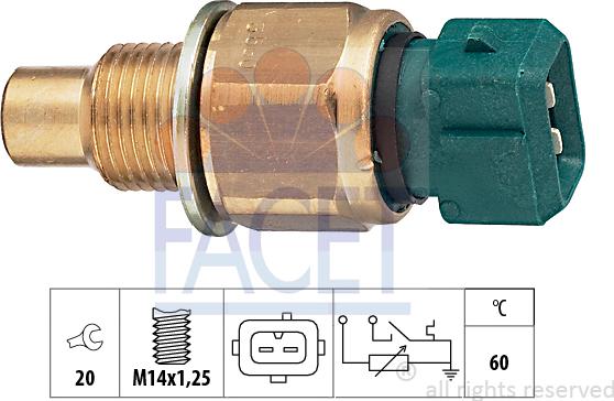 FACET 73.560 - Sensore, Temperatura refrigerante autozon.pro