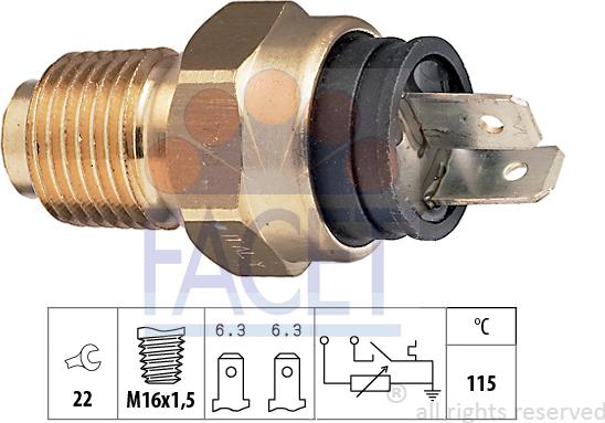 FACET 73.500 - Sensore, Temperatura refrigerante autozon.pro