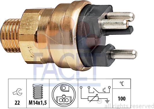 FACET 7.3529 - Sensore, Temperatura refrigerante autozon.pro