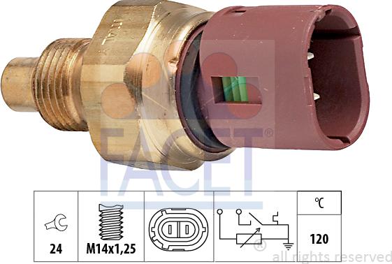 FACET 7.3522 - Sensore, Temperatura refrigerante autozon.pro