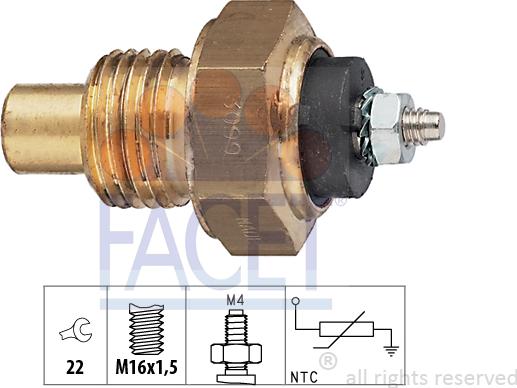 FACET 73.099 - Sensore, Temperatura olio autozon.pro