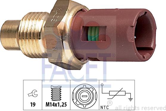 FACET 73.094 - Sensore, Temperatura refrigerante autozon.pro