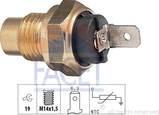 FACET 7.3096 - Sensore, Temperatura olio autozon.pro