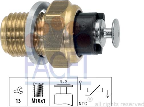 FACET 73.093 - Sensore, Temperatura olio autozon.pro