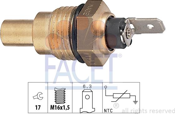 FACET 73.041 - Sensore, Temperatura refrigerante autozon.pro