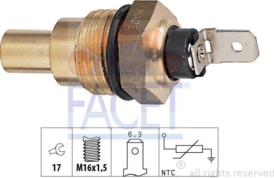 FACET 73.042 - Sensore, Temperatura refrigerante autozon.pro