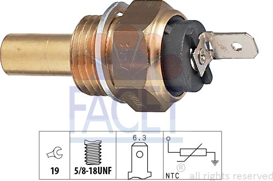 FACET 73.047 - Sensore, Temperatura refrigerante autozon.pro