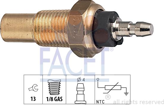 FACET 73.056 - Sensore, Temperatura refrigerante autozon.pro