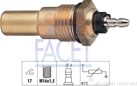 FACET 73.057 - Sensore, Temperatura refrigerante autozon.pro