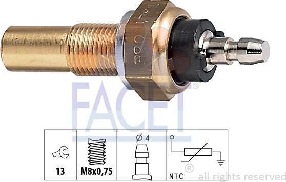 FACET 73.068 - Sensore, Temperatura refrigerante autozon.pro